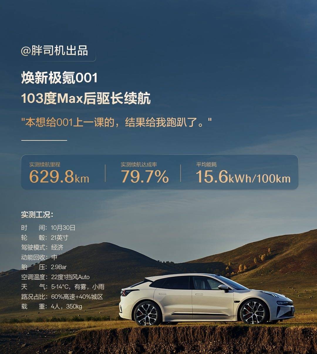 构焕新极氪001极限环境实测超长续航超低能耗澳门新葡京app全系标配900V全栈高压架(图4)